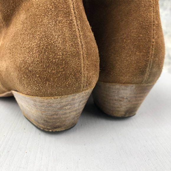 Woman by Common Projects Women's EU 36 (US 6) Brown Leather Side Zip Ankle Boots - Picture 6 of 14